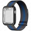 Case+Milanese Loop For Apple Watch Band 44mm 38mm-42mm-40mm Metal Magnetic bands iwatch Series 9 8 7 6 5 4 3 SE 45mm 41mm Strap