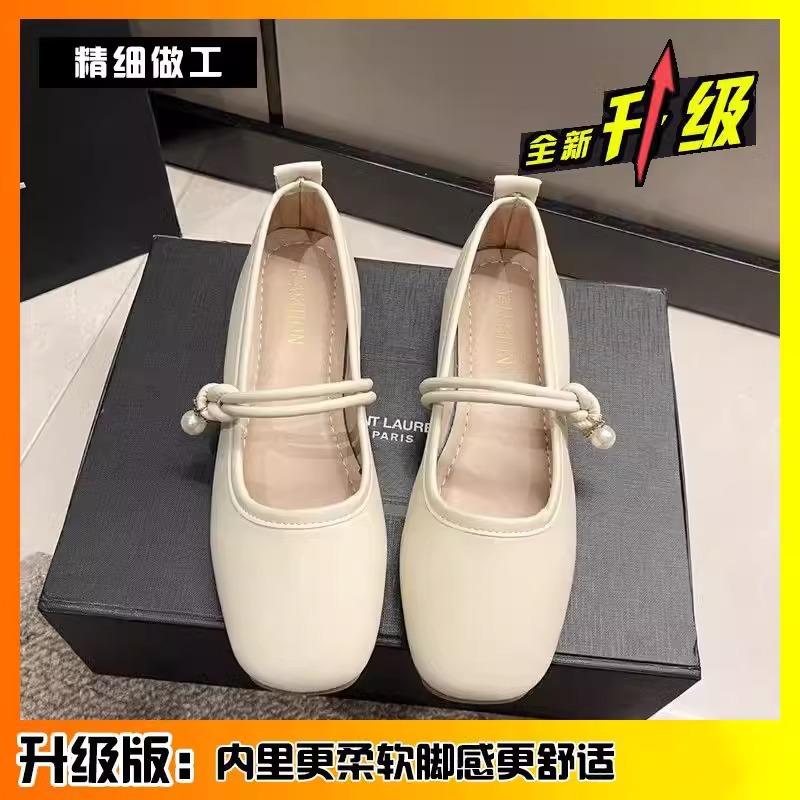 Mary Jane Fairy with Skirt Small Leather Single Shoes Girl 2025 New Spring and Autumn Evening Breeze Gentle Thick Heel Grandma Ladyshoes
