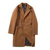 Trench Coat Men's Medium and Long Korean Version of Youth Slim-fitting Casual Woolen Coat Autumn and Winter Men's Woolen Coat