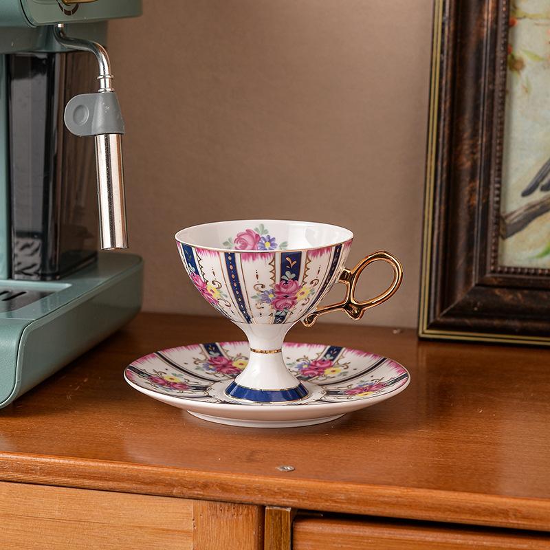 BRCeramic Black Tea Cups Saucer Condense Afternoon Tea Coffee Cup Saucer Sets Couple Cup Set Home Creative Milk Mug New Home GiftEY