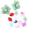 50pcs/lot Epiphyllum Petal Lampwork Beads Colorful Loose Glass Beads For Jewelry Making DIY Bracelet Necklace Crafts Accessories