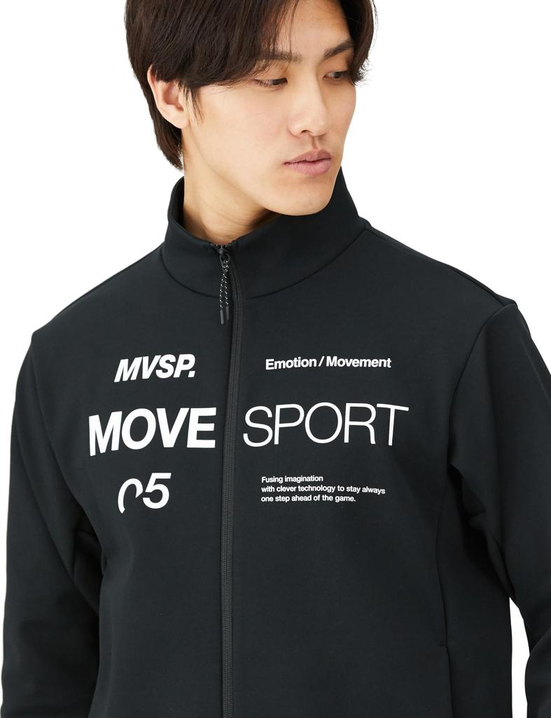 Sweat Descente Soft Warm Stand Jacket Stretch Thermal Training Running BK L [Move Sports]