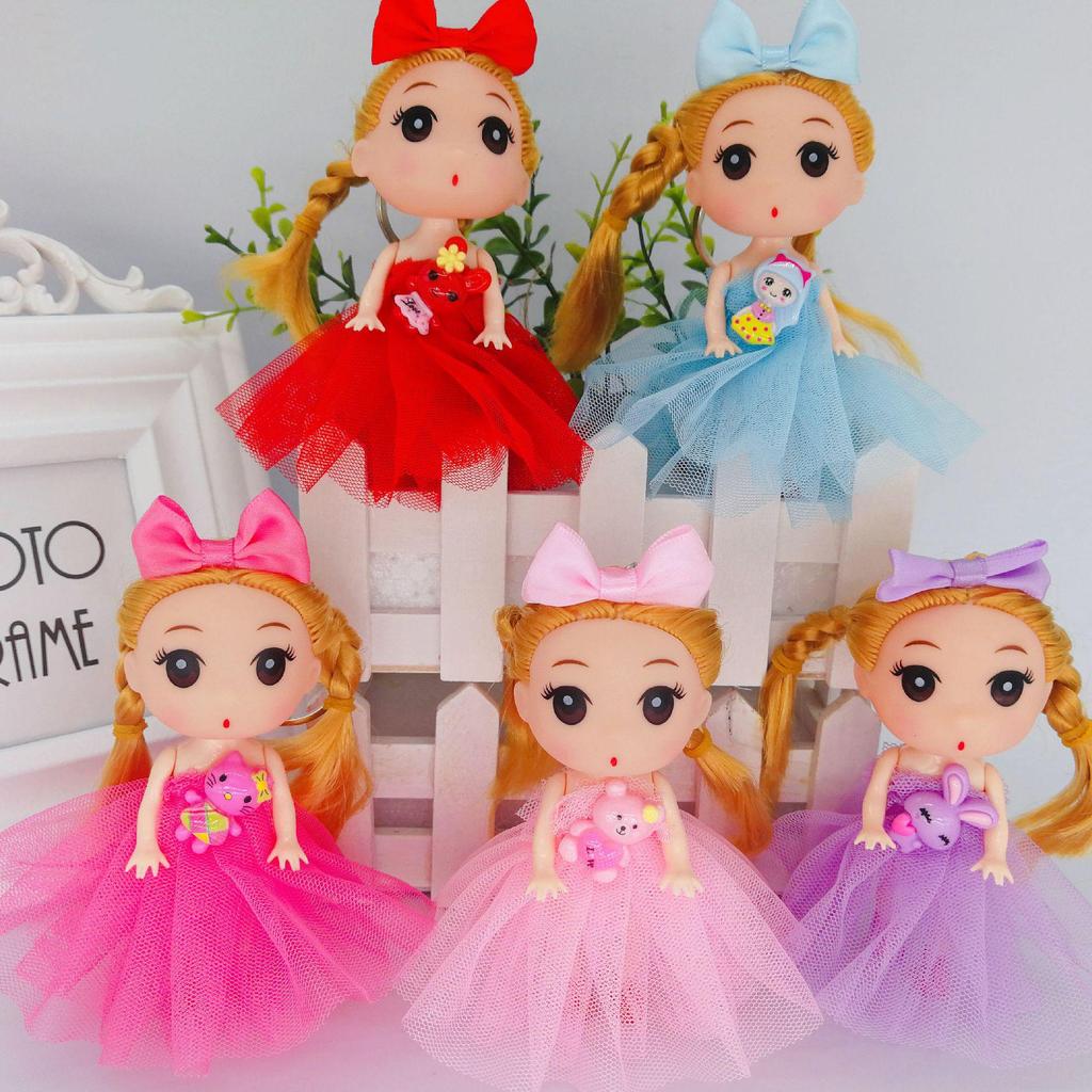 Happy Princess 12cm Girl Doll Keychain – Perfect Kindergarten Reward Gift