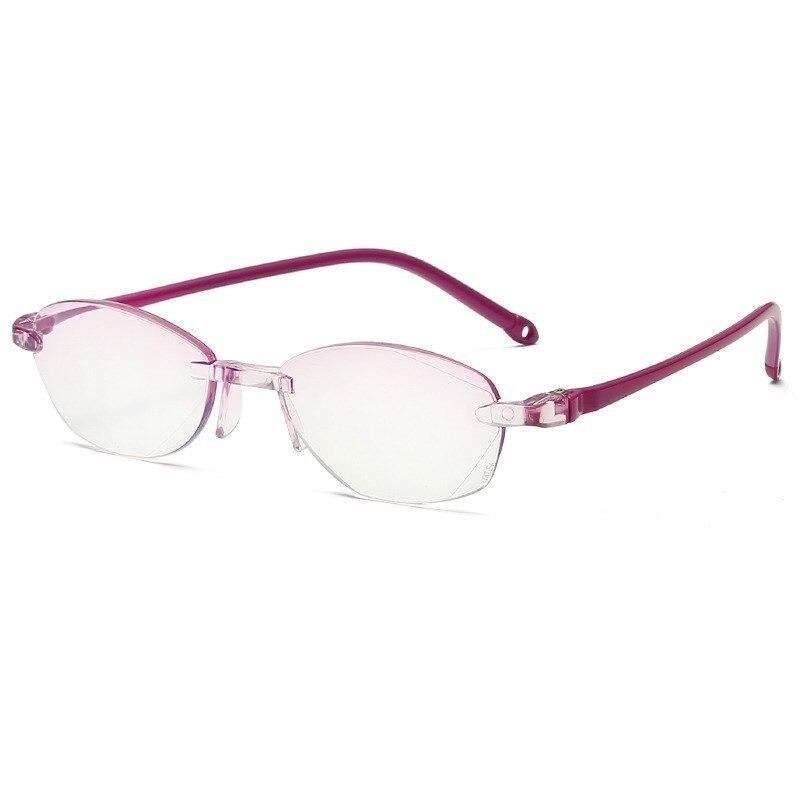 

10 шт. Новые классические без оправы очки для чтения Модные очки для чтения без оправы Очки для чтения с защитой от синего света HD улучшенное покрытие 4.0