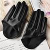 Half Palm Leather Gloves, Stylish Finger Gloves for Party, Wedding & Photography Cosplay & Driving