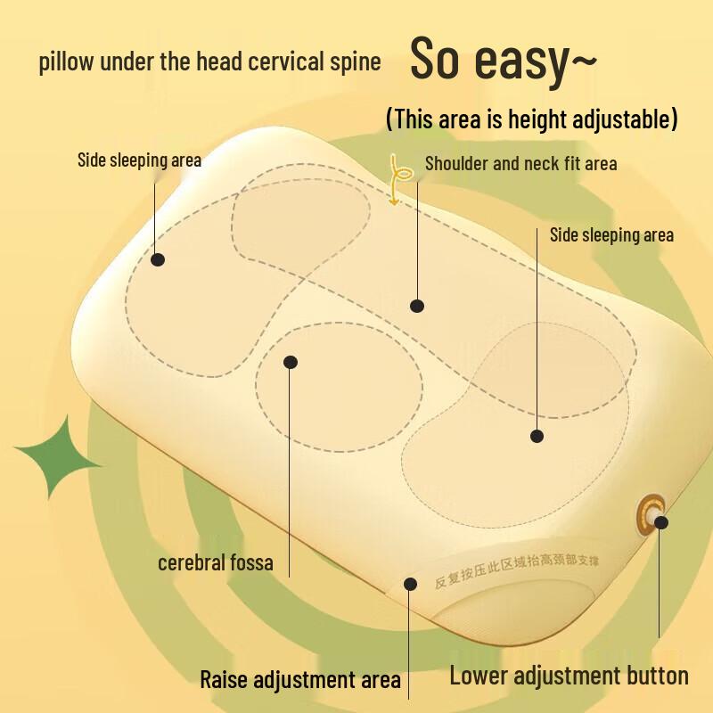 Hezheng HZ-PW-1 Adjustable Cervical Neck Pillow