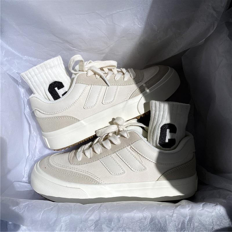 Vintage canvas shoes women's versatile casual board shoes niche design