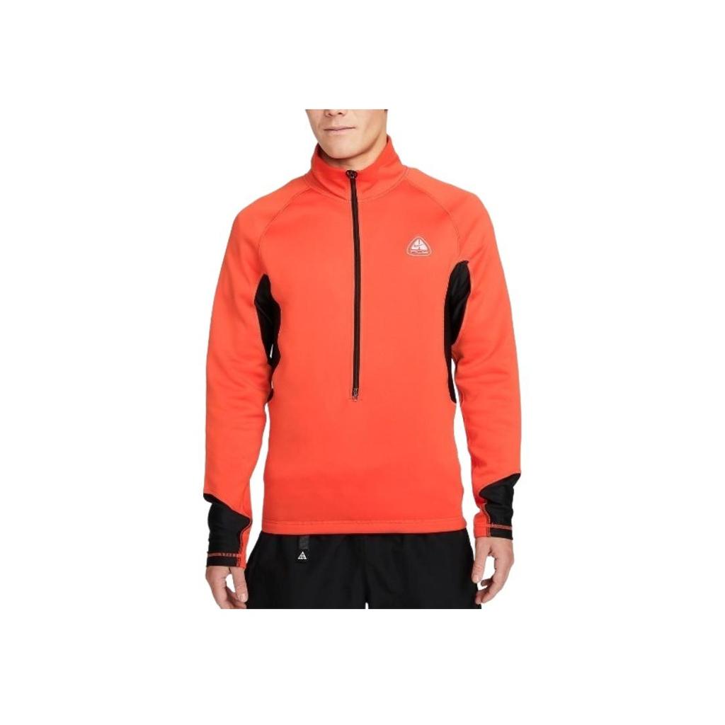 Nike Stehkragen Reißverschluss Figurbetonte Langarmjacke Herren Oberbekleidung Orange-Rot DV9221-633