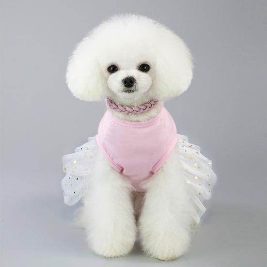 Dog Dress Soft Stretchy Cotton Sweet Rabbit Pattern Dog Clothes for Party