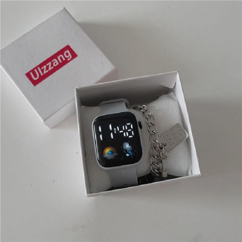 New LED Digital Watches Women Watch for Children Sport Spaceman Silicone Strap Waterproof Electronic Wristwatch Boys Girls