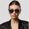 DTS188 Unisex Handmade Aviator Sunglasses - Trendy Metal Design for Parties & Sun Protection