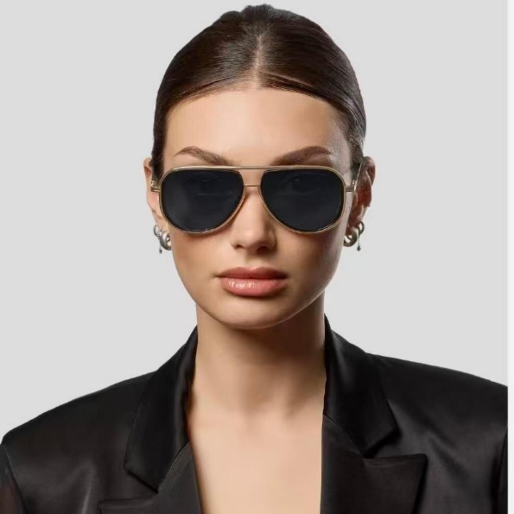 DTS188 Unisex Handmade Aviator Sunglasses - Trendy Metal Design for Parties & Sun Protection