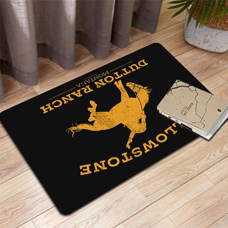 Yellowstone Ranch Rug Floor Mat for Living Room or Bedroom Soft and Comfortable Carpet a Gift for Birthday and Holiday.