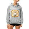 Unisex Long Sleeve Dog Pocket Sweatshirt Hoodie, Loose Casual Warm Pullover for Fall and Winter