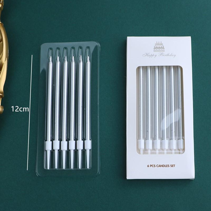 50 Gold and Silver Number Candle Cake Toppers - Individually Boxed Party Decorations