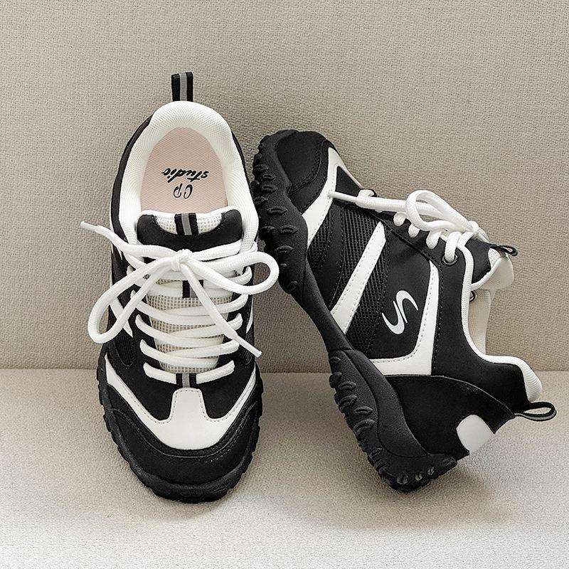 

Niche invisible inner heightening shoes breathable German training shoes outdoor couple casual sports shoes bread shoes Female 36 чёрный