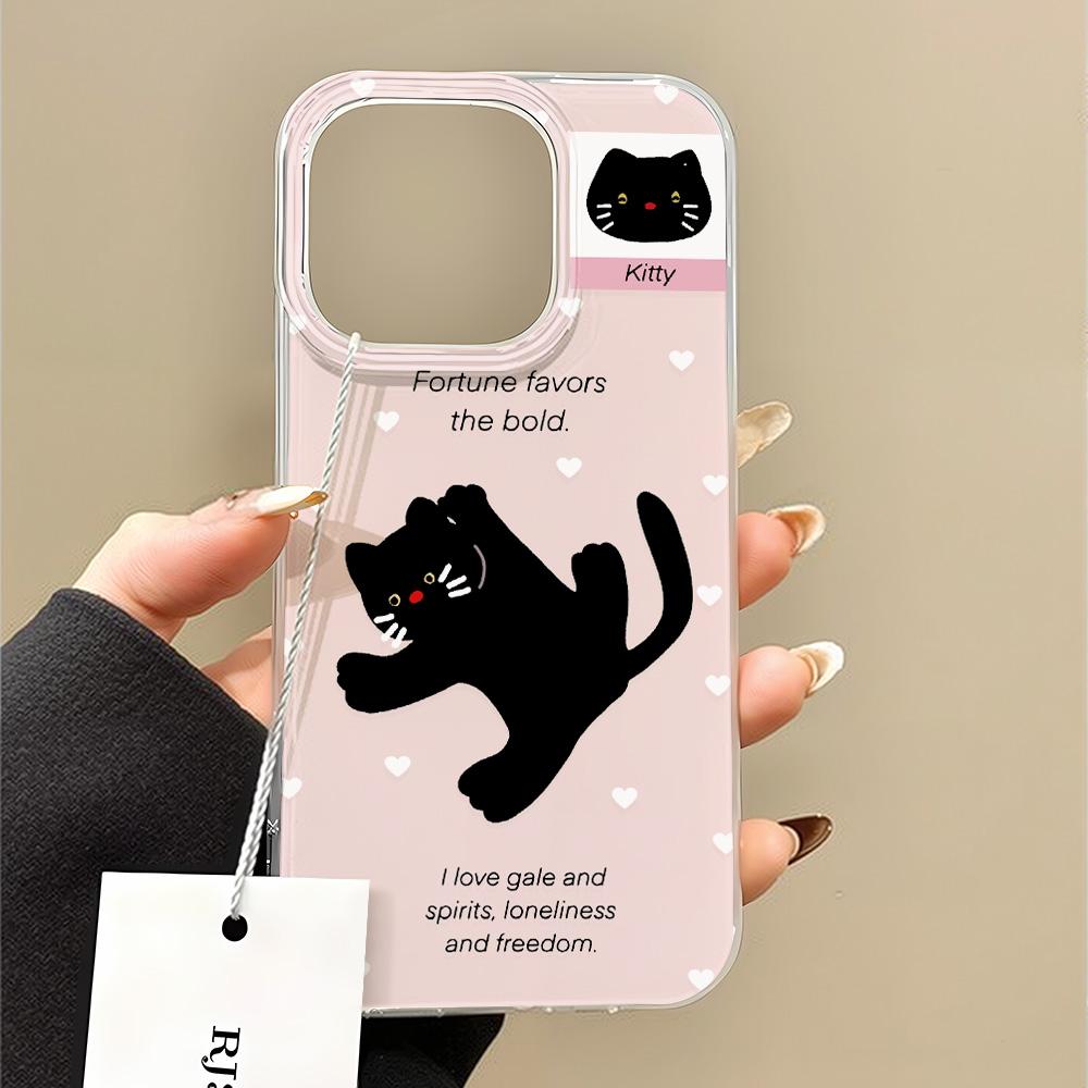 Painted Phone Case for iPhone 12 13 15 16 iPhone 16 12 13 14 15 Pro  14 15 16 Pro Max Coverage Shockproof Anti-Fingerprint Fresh Style Protective Case