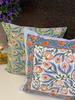 Pair of Handblock Printed Cushion Covers- 16*16 Inches