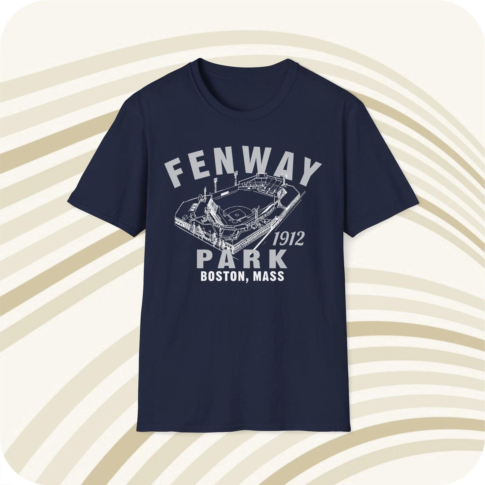 

Throwbackmax Fenway Park 1912 Classic Cut Baseball T shirt - Boston Red Sox 2XL