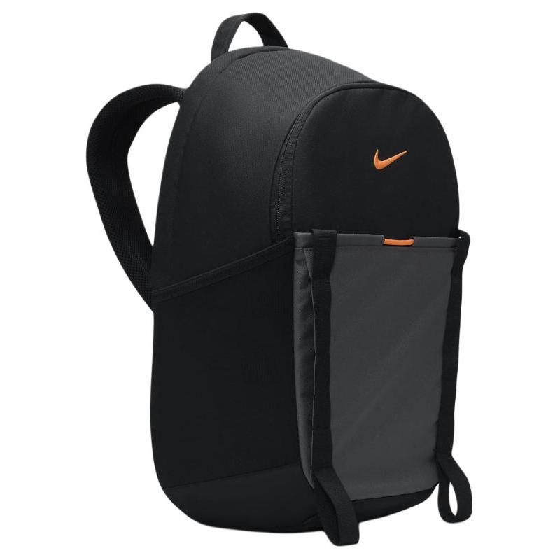 Nike Fabric Backpack Regular Unisex Black & Coal Black & Dutch Orange Casual