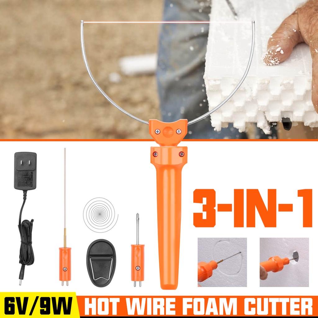 3 In 1 Portable Electric Cutting Pen Foam Cutter Pen Die-Cut Machines Stainless Steel Styrofoam Cutting Tool Set Heating Wire