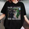 Rage Against The Machine Portland Frog Protest T Shirt Women Unisex Casual Oneck Cotton Graphic T Shirts Streetwear Tops Tee
