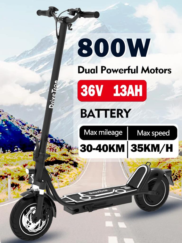 Peak DT01  800W 36V 13ah Electric Scooter Max Speed 35 Km/h Max Weight 120kg Foldable Electric Scooter LCD Display 5-7 Days Delivery