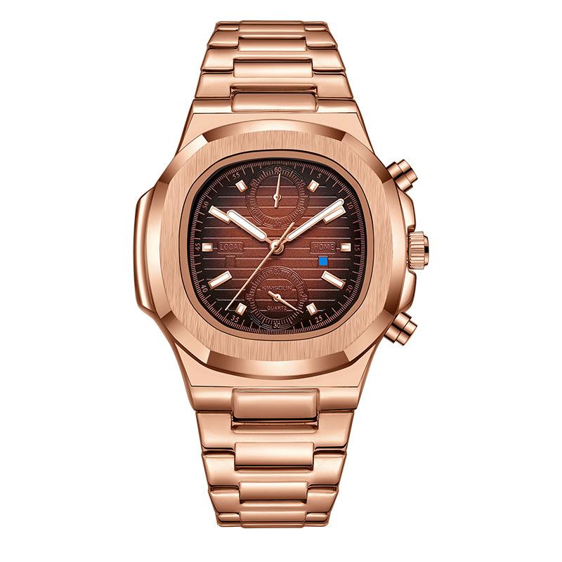 UTHAI CQ294 Business Fashion Quartz Watch Waterproof Luminous Stainless Steel Strap Men's Watch Luxury Clock Gift