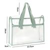 A4 Large Capacity Three-Layer File Bag with Transparent Mesh