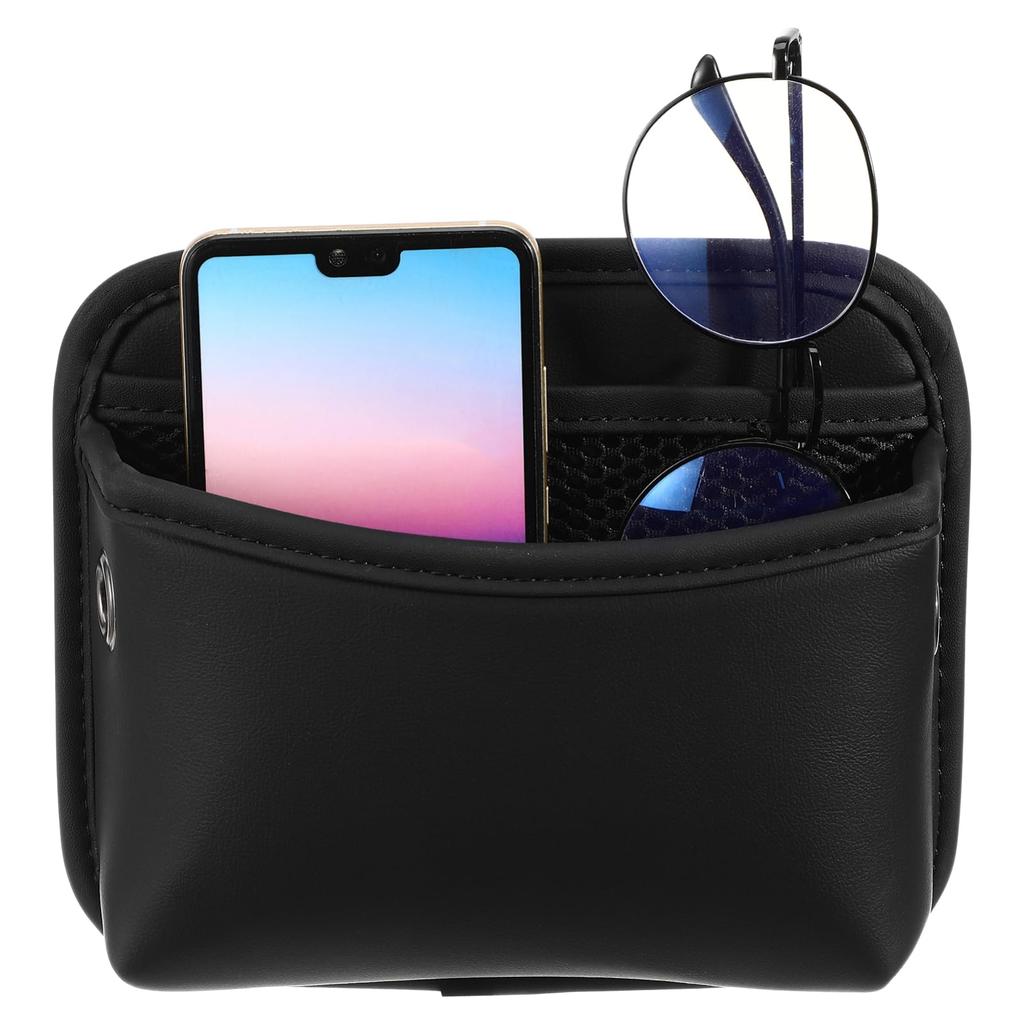 LEDMOMO Autoaufbewahrung Seitenaufbewahrung Multifunktionales Auto PU für Handy und Kleine Autoaufbewahrung Auto Zubehör Tasche, Beutel, Organizer, Leder, Handys, Schlüssel,