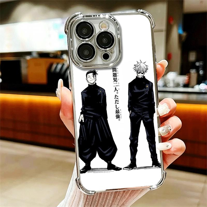 Anime Geto Suguru JUJUSU Soft Phone Case For iPhone 15 16 17 Air 14 Pro Max 16E Plus 13 12 Mini Plating Anti-Fall Fundas