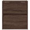 TV Wall Cabinet with LED Lighting Oak Effect 41 x 31 x 45 cm