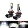 2pcs H8 H9 H1 H3 Led H11 9005 HB3 9006 HB4 Car CSP LED Fog Headlight Bulbs 6000K White Auto Fog Lamp Day Running Light Bulbs 7