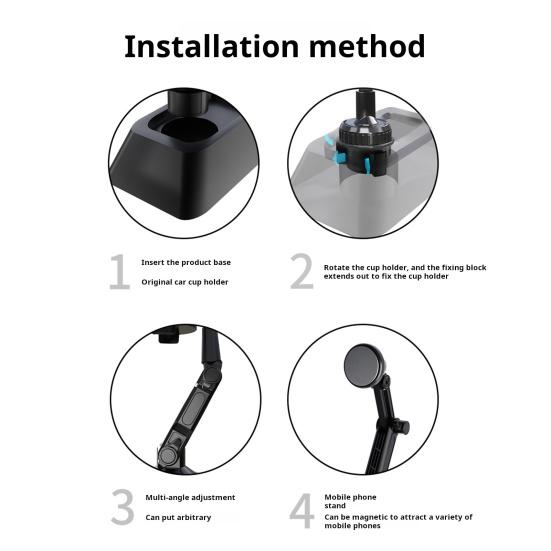 Магнитный автомобильный держатель для телефона для iPhone 15 Pro Max 14 B — фото 6