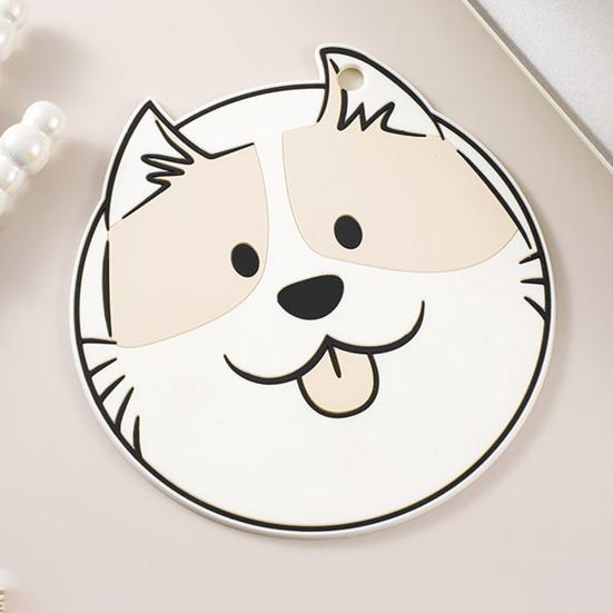 PVC Placemat, Cute Animal Heat Insulation Mat, Non Slip Scratch Resistant Coaster for Cups And Pots, Waterproof Table Protector