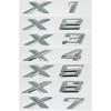 Black Rear Emblem Letters for BMW X Series: X1-X7