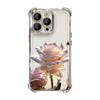 Crystal Rose Electrode Plating Anti-fall Case Suitable for iPhone 16 15 14 13 12 11 Pro/ Max/Plus Shockproof Back Cover