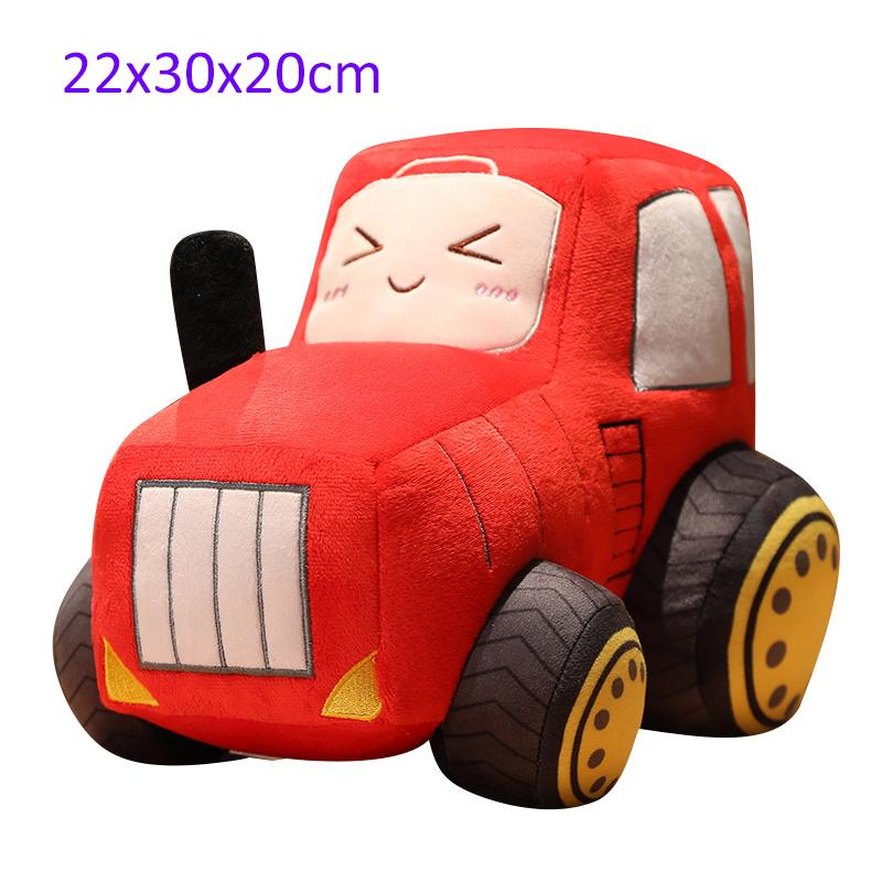 Simulatie TractorGraafmachine Pluche Speelgoed Kawaii Auto Poppen Gevulde Zachte Voertuig Kussen Creatief Kerst Verjaardagscadeau Voor Kinderen