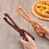 Wooden Portable Kitchen and BBQ Food Tongs for Desserts, Pastry, and Bread