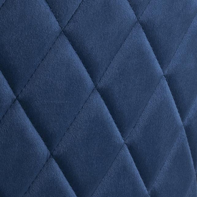 Louise UPHOLSTERED CHAIR, BLUE, METAL LEGS