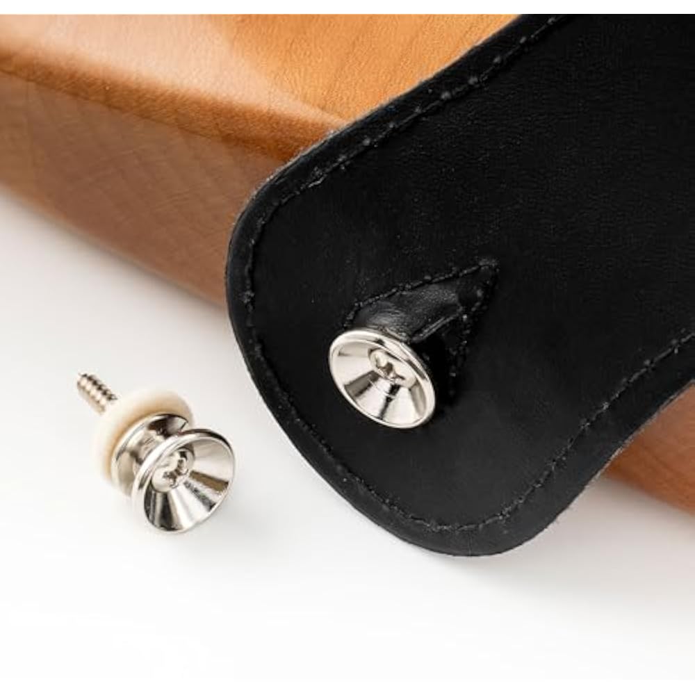 Musiclily Pro 14mm Steel Guitar Strap Pin Fender Type Nickel 2 Pcs