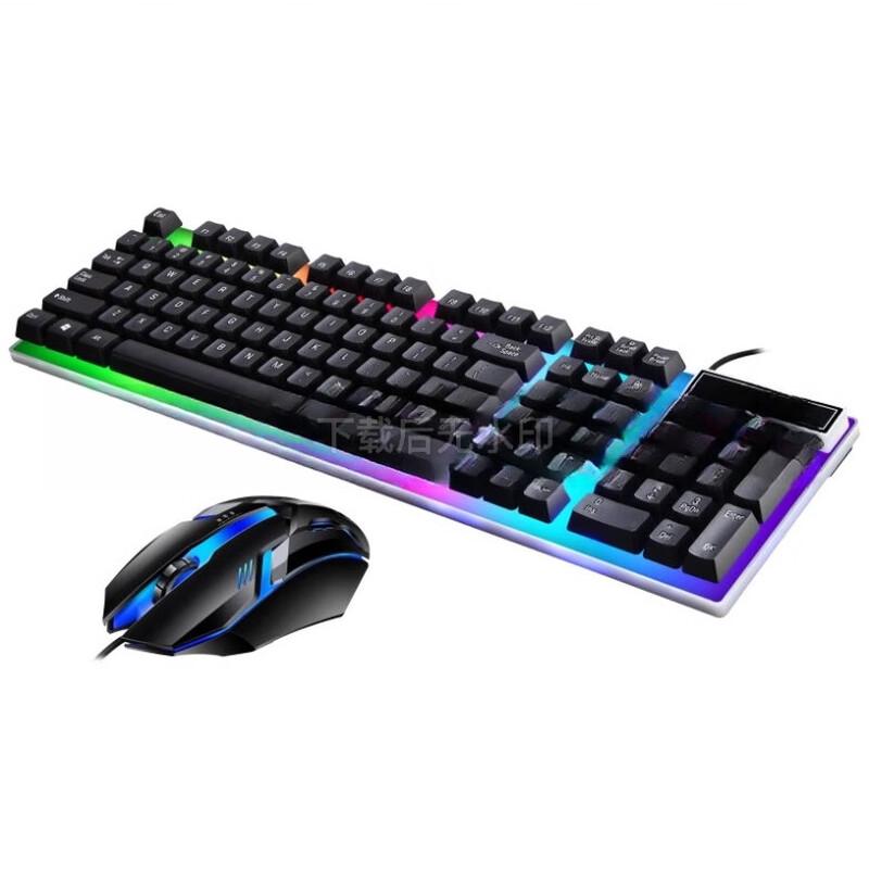 

JYG21B Colorful Luminous USB Wired Keyboard Mouse Set