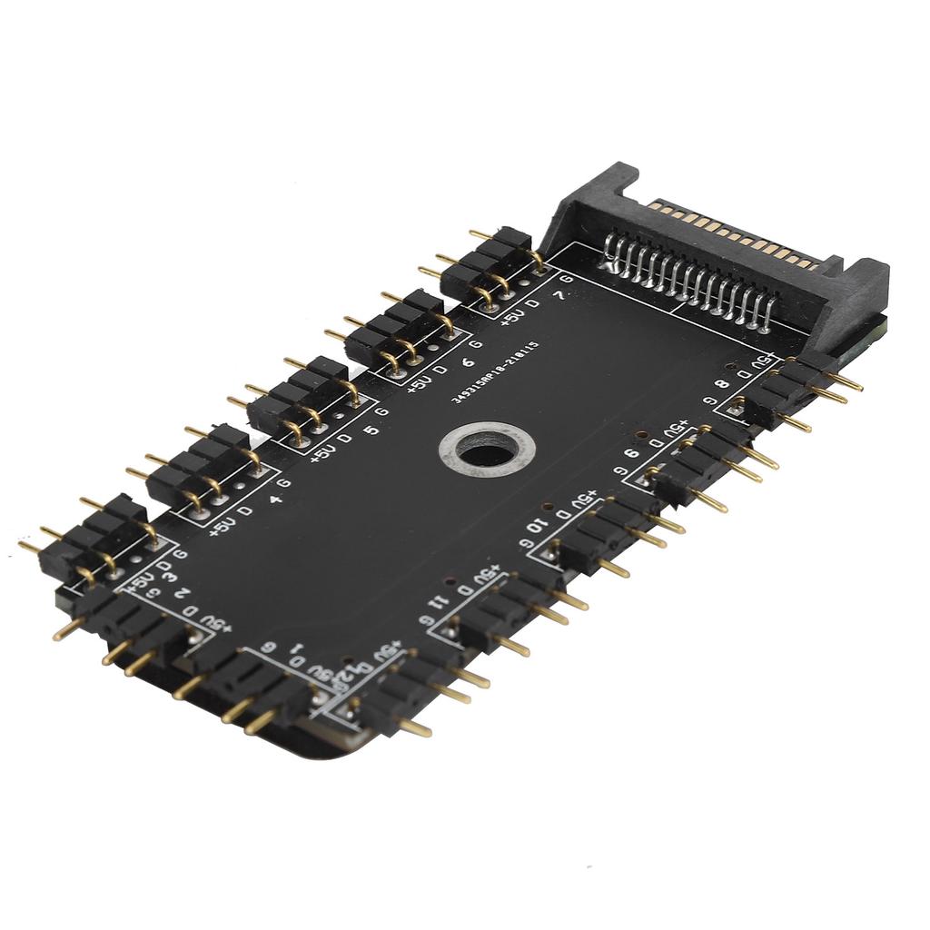 11-Wege-Splitter-Hub 3PIN ARGB-Schnittstelle Erweiterung RGB-LED-Steuergerät Zubehör 5V SATA-Schnittstelle