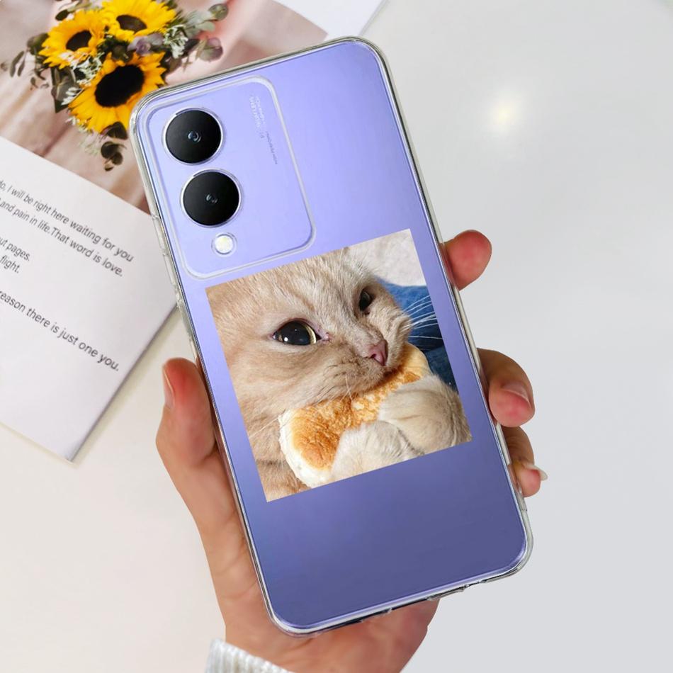 For Vivo Y17s Case 2023 Elegant Pattern Soft Silicone TPU Phone Back Cover For Vivo Y17s 4G VivoY17s Y 17S Bumper