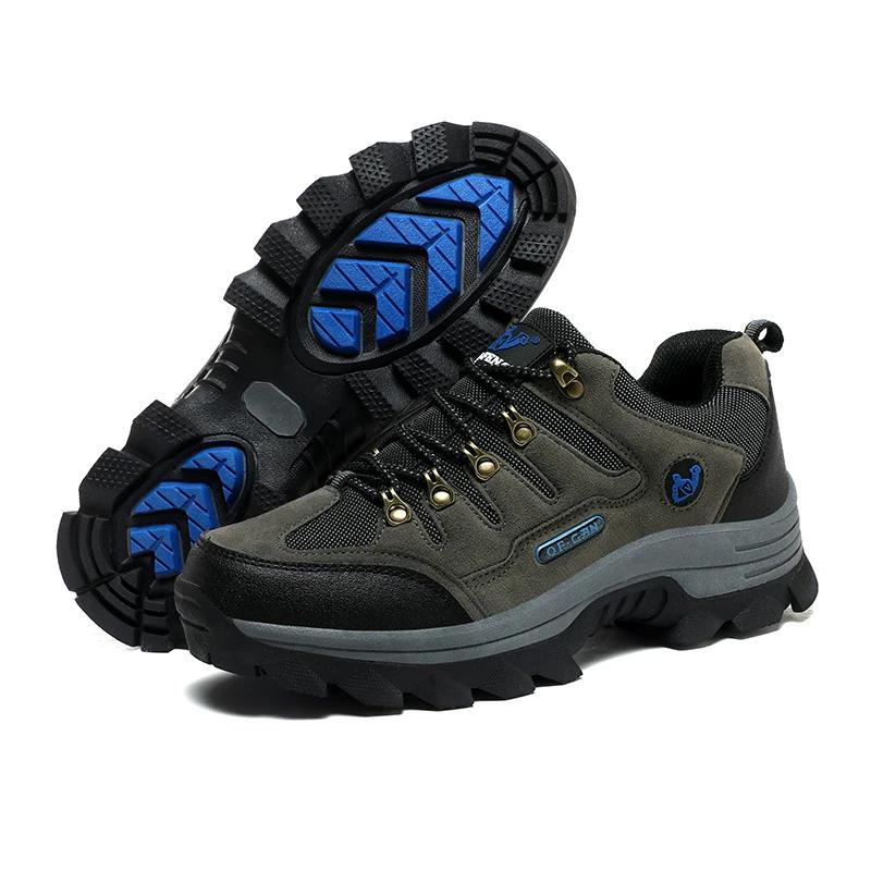 2025 Outdoor Men's Sneaker Autumn Winter Couples Casual Shoes Mountaineering Shoes Men's Leather Walking Shoes Large Footwear