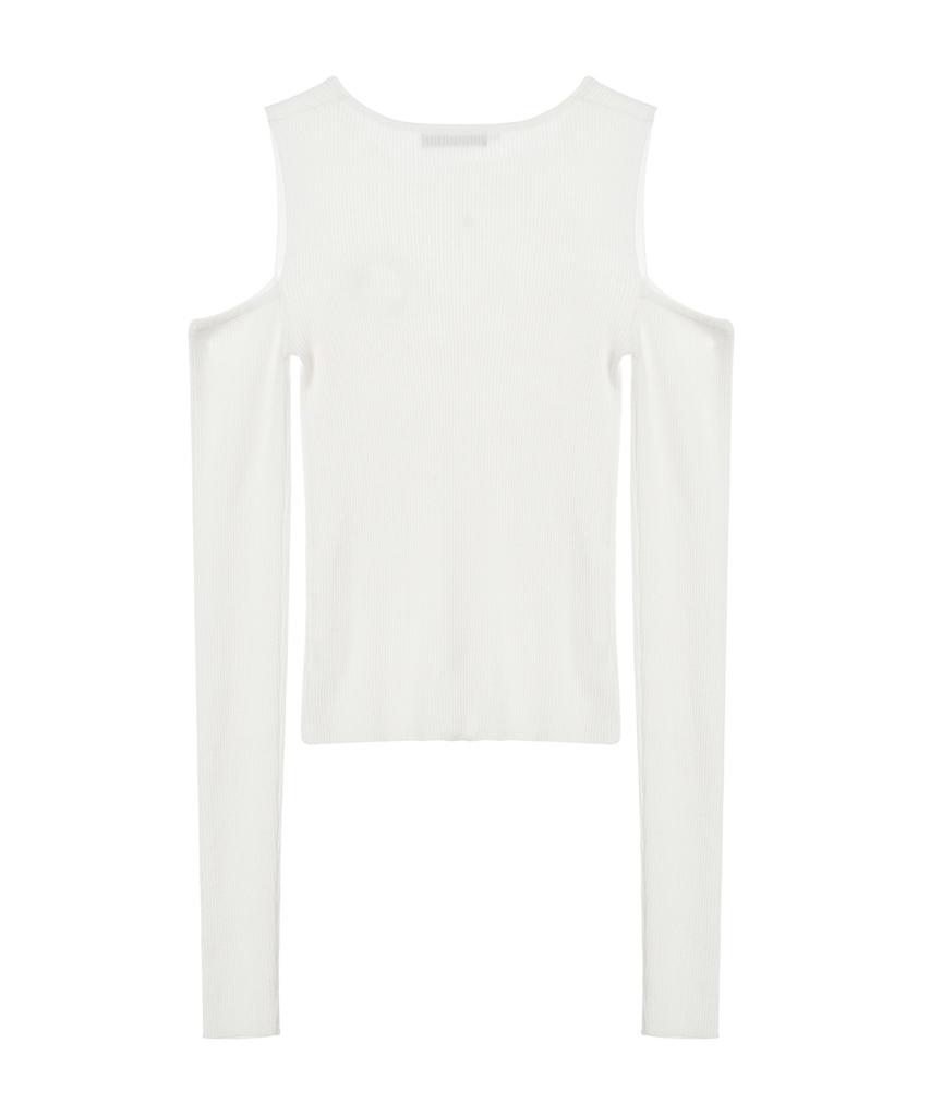 Nigaennikol Nicole Warmer Ribbed Off Shoulder Knit_Ivory
