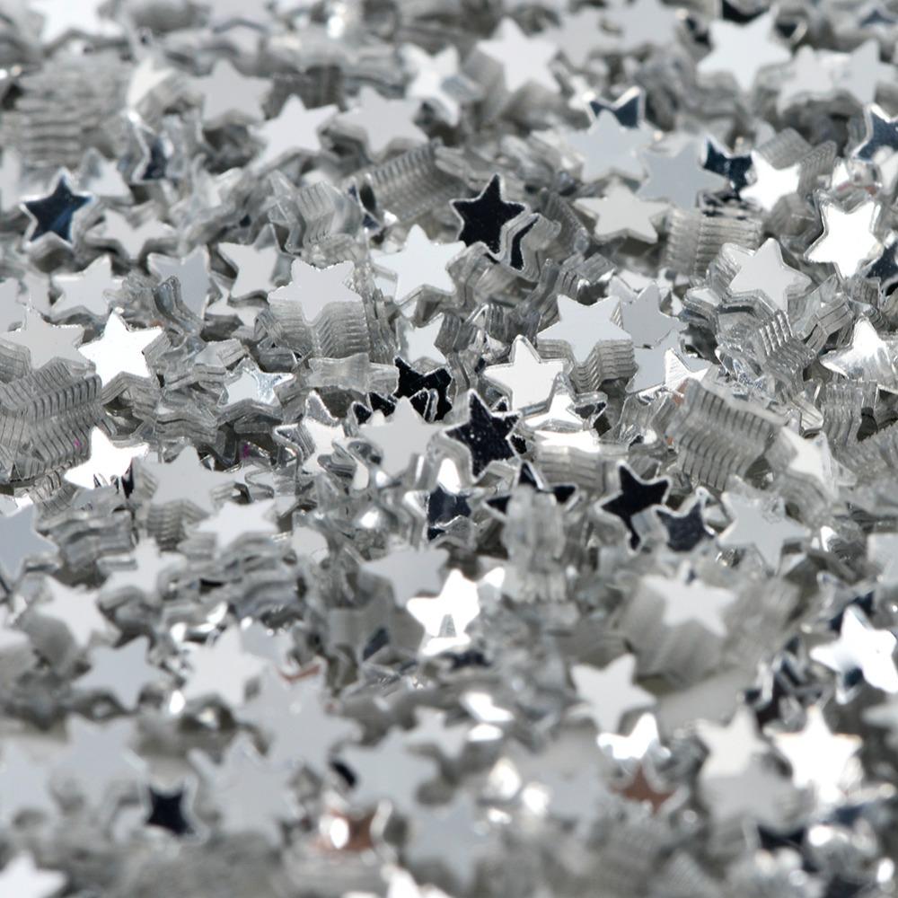 100g No Hole Design Star Confetti Foil Material Metallic Confetti Sparkle Star Sequins  DIY Crafts