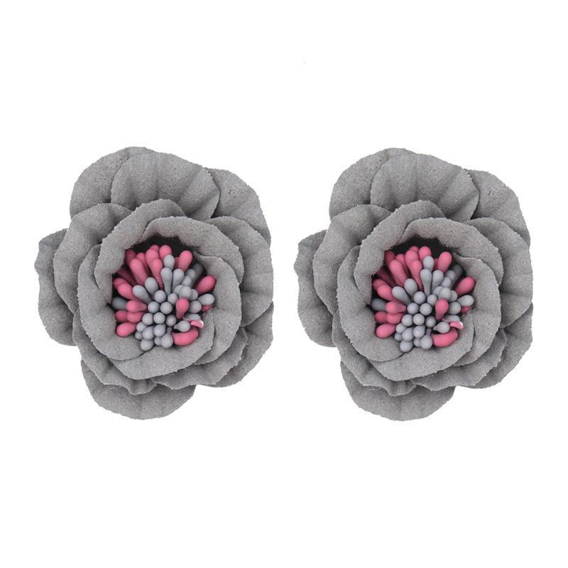 

Сплав Цветок Элегантные Серьги Для Женщин Стильные Украшения Геометрические серый