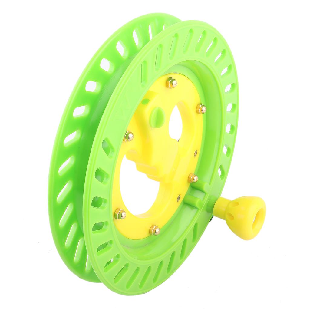 22cm   Plast Fiskelina Hjulhållare Vindare Verktyg Tillbehör(Gul)