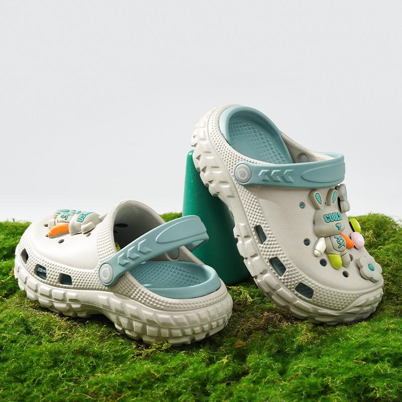 

Children s boys slippers girls summer new baby non-slip sandals outer wear older boys beach shoes 34/35